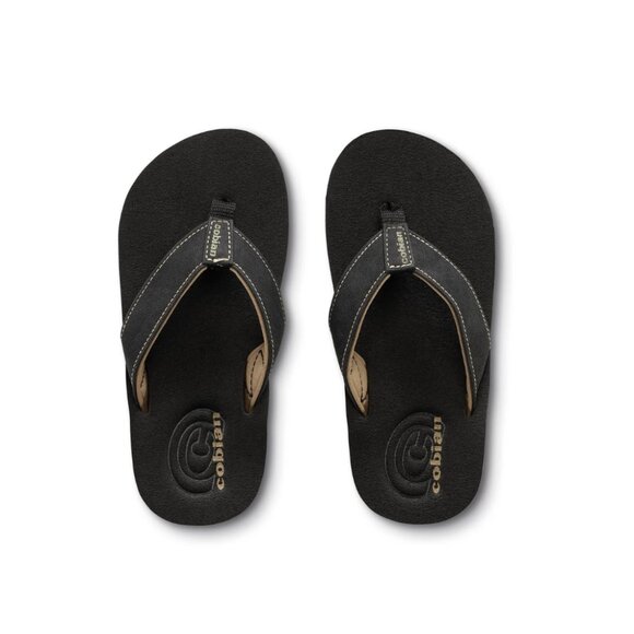 Cobian Kid’s Floater 2™ Jr. Soft and Comfortable Flip‑Flops - Black - Picture 2 of 5